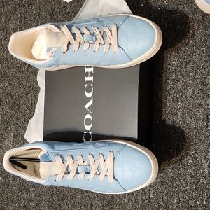 Brand new in box coach sneakers in the color waterfall